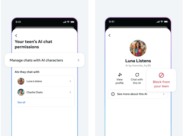 Meta introduce il controllo parentale sull’IA: genitori potranno vedere i temi delle chat degli adolescenti