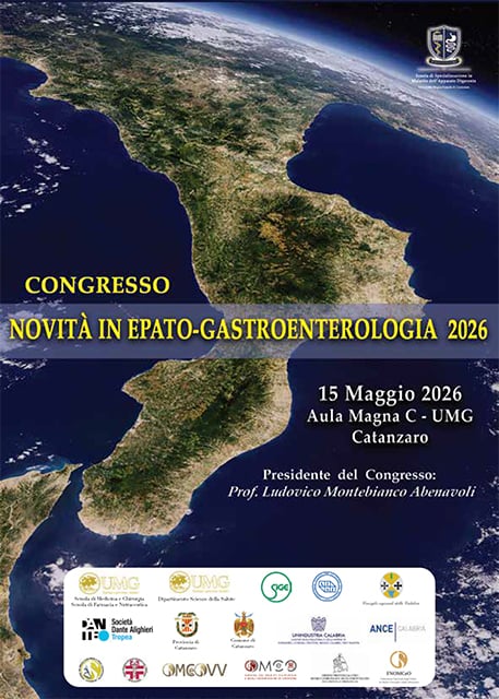 Catanzaro capitale della gastroenterologia: all’UMG i massimi esperti italiani per “Novità in Epato-Gastroenterologia 2026”