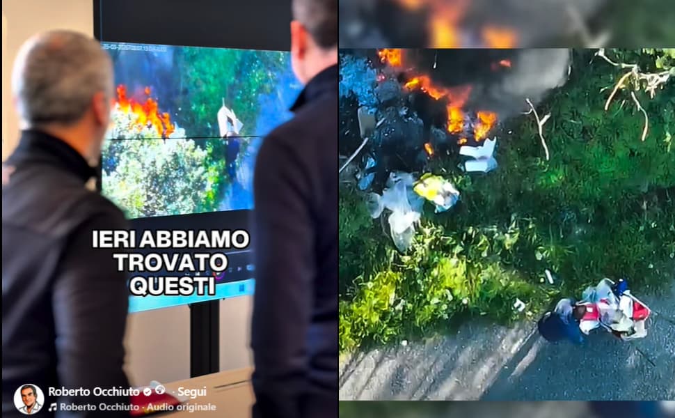 Occhiuto alza il tono: droni contro chi brucia rifiuti e messaggio politico senza sconti