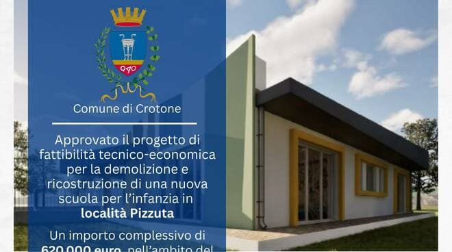 Nuova scuola dell’infanzia a Pizzuta: al via i lavori per una struttura moderna e inclusiva