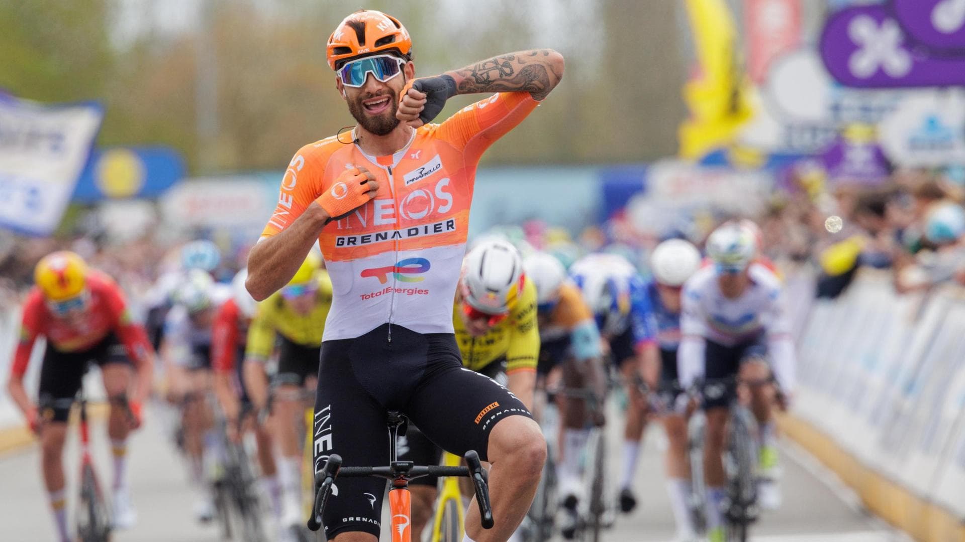 Ganna piega il Belgio sul suo terreno: la fiammata nelle Fiandre che rimette l’Italia al centro