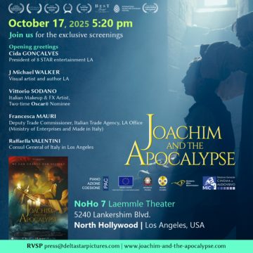 Gioacchino da Fiore in America, da domani al cinema di Los Angeles