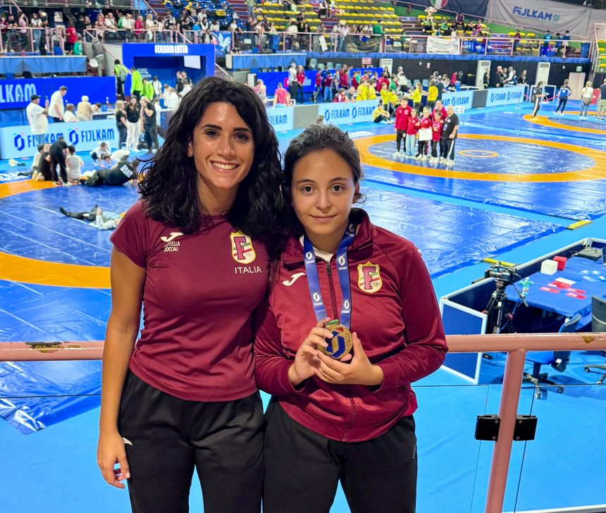 Francesca Zaccuri della “Fortitudo 1903” vince la medaglia di bronzo ai Campionati Italiani Esordienti di Lotta